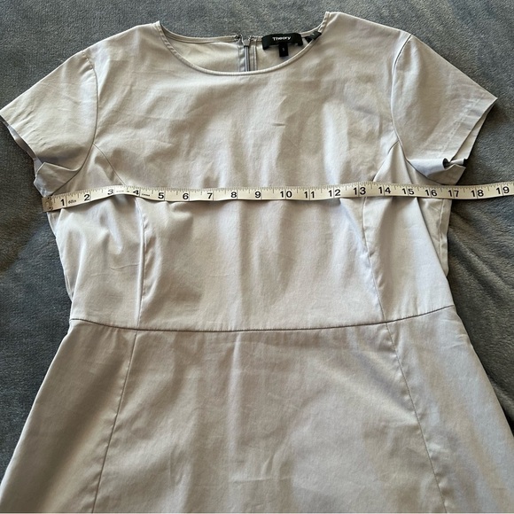 Theory Light Blue Peplum Short Sleeves Blouse Size S - Picture 8 of 8